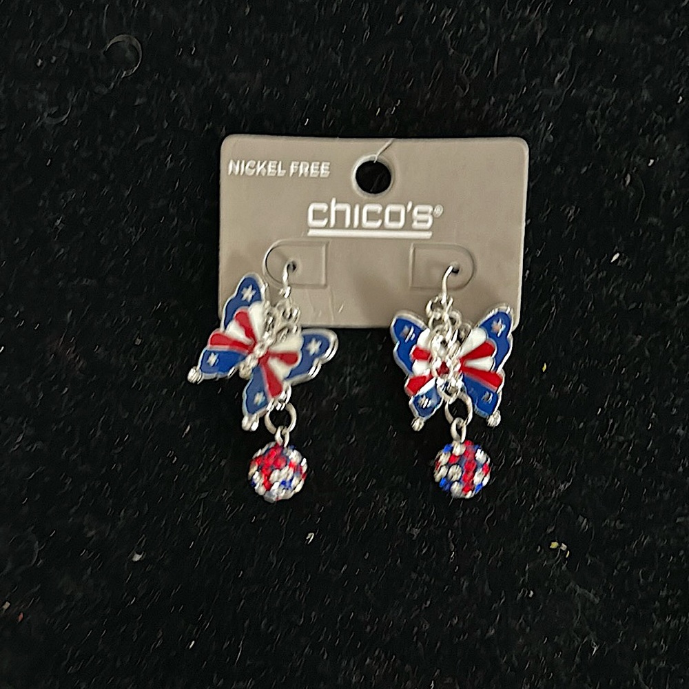Chicos Fourth of July earrings